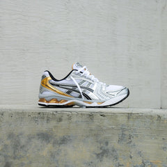 Mens Asics Gel-Kayano 14 (White/Pure Gold)