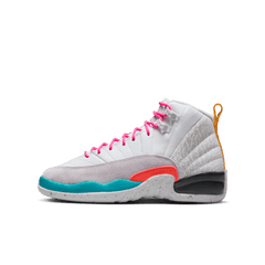 Big Kids' Air Jordan 12 Retro "White Vapor Green"