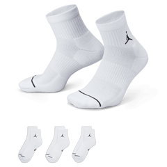 Jordan Everyday Ankle Socks 3 Pairs "White Black" (Unisex)