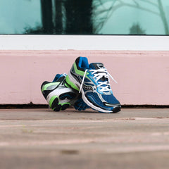 Mens Saucony ProGrid Omni 9 (Blue/Lime)