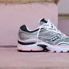 Mens Saucony ProGrid Omni 9 (Silver/Pink)