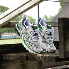 Mens Saucony ProGrid Omni 9 (Silver/Green)