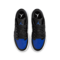 Big Kids' Air Jordan 1 Low "Black Royal Toe"