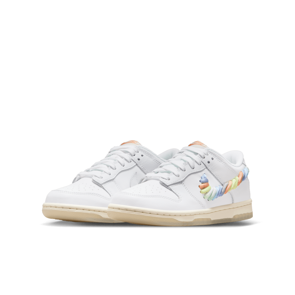 Big Kids' Nike Dunk Low SE "Rainbow Swoosh"