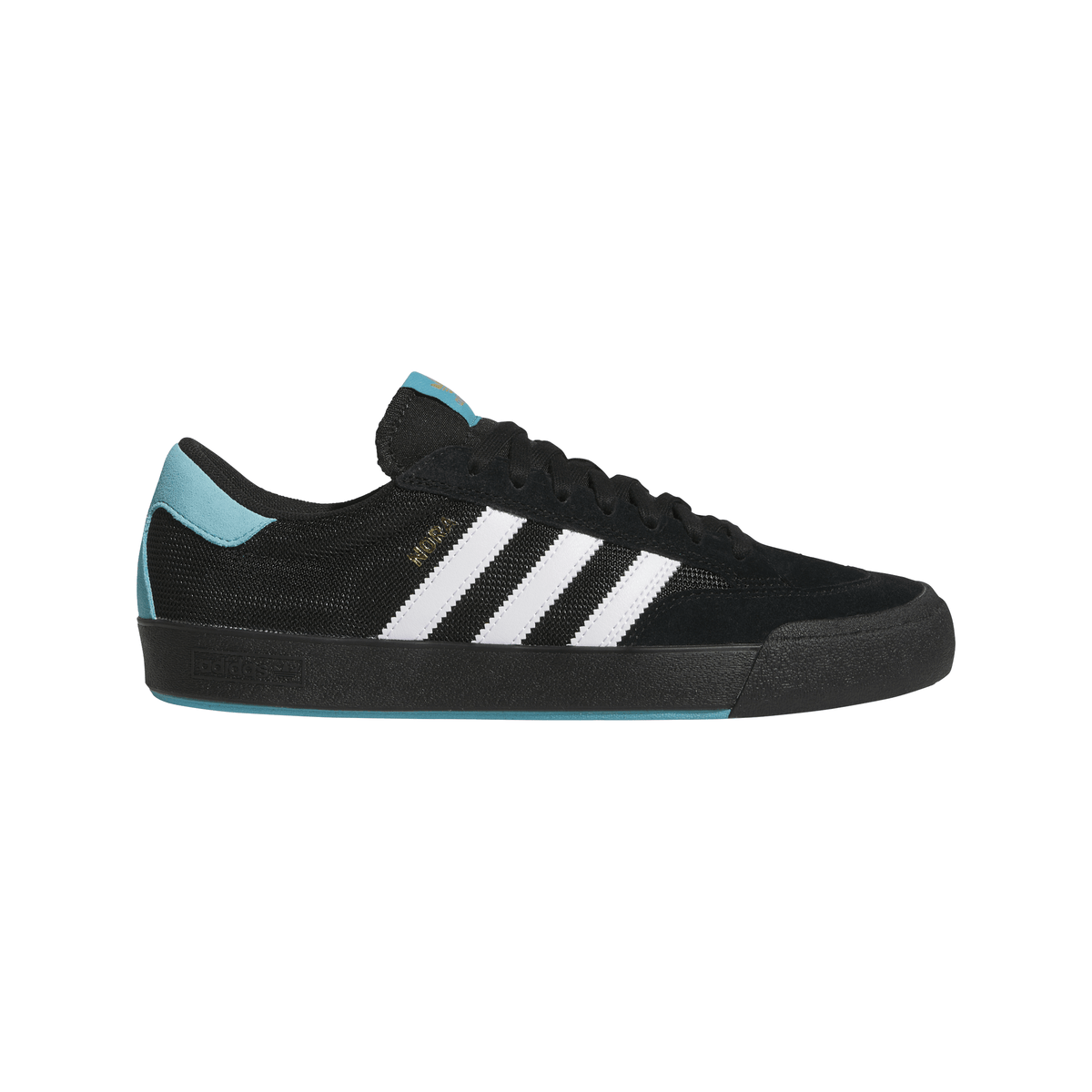 Adidas Nora Core Black White Metallic Gold Shoes