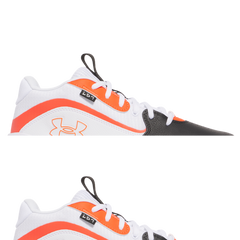 Men's/Women's Under Armour Lockdown 7 Basketball Shoes "White Black Ares Red"